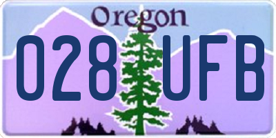 OR license plate 028UFB