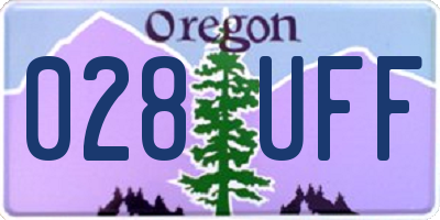 OR license plate 028UFF