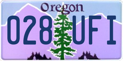 OR license plate 028UFI