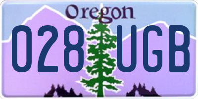 OR license plate 028UGB
