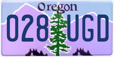 OR license plate 028UGD