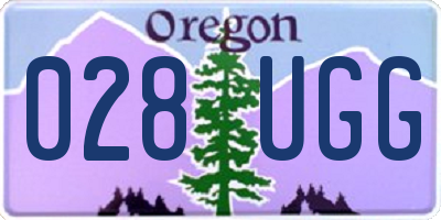 OR license plate 028UGG