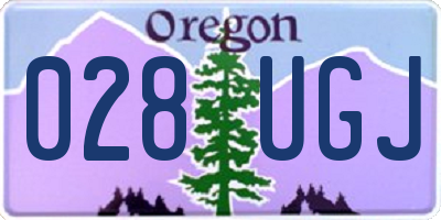 OR license plate 028UGJ