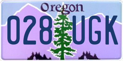 OR license plate 028UGK