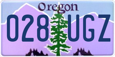 OR license plate 028UGZ
