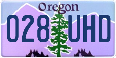 OR license plate 028UHD