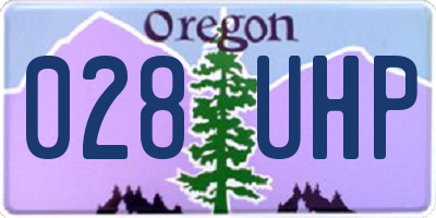 OR license plate 028UHP