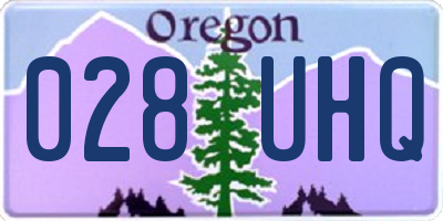 OR license plate 028UHQ