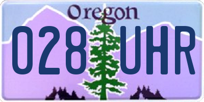 OR license plate 028UHR