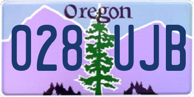 OR license plate 028UJB