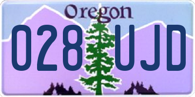 OR license plate 028UJD