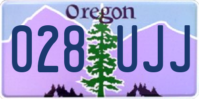 OR license plate 028UJJ