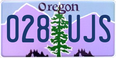 OR license plate 028UJS