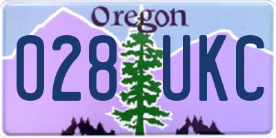 OR license plate 028UKC