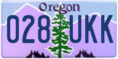 OR license plate 028UKK