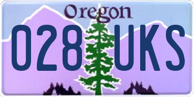 OR license plate 028UKS