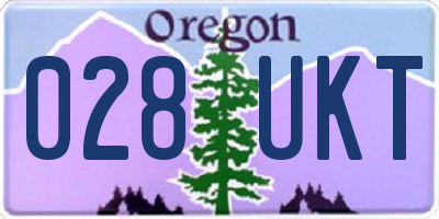 OR license plate 028UKT