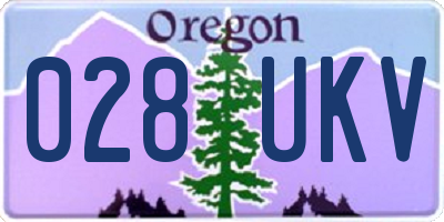 OR license plate 028UKV