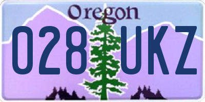 OR license plate 028UKZ