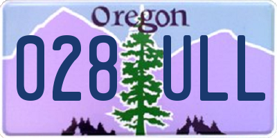 OR license plate 028ULL