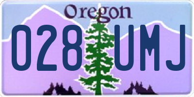 OR license plate 028UMJ