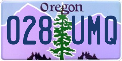 OR license plate 028UMQ