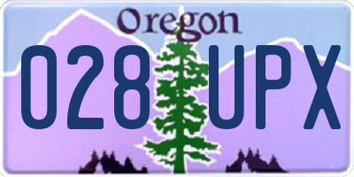 OR license plate 028UPX