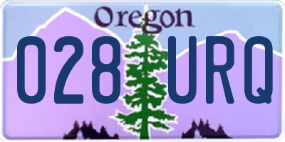 OR license plate 028URQ