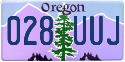 OR license plate 028UUJ