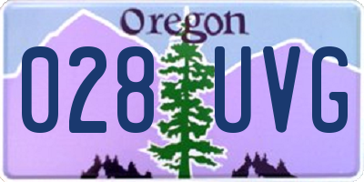 OR license plate 028UVG