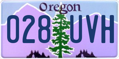 OR license plate 028UVH