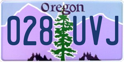 OR license plate 028UVJ