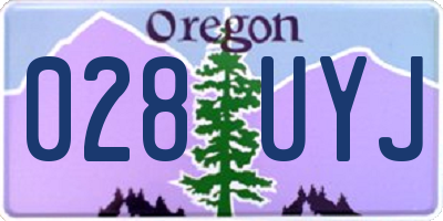 OR license plate 028UYJ