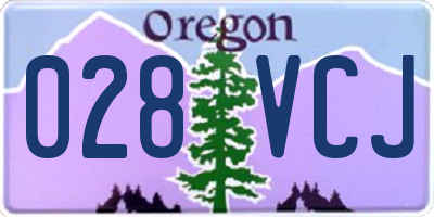 OR license plate 028VCJ