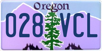 OR license plate 028VCL