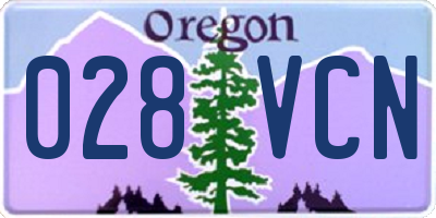 OR license plate 028VCN