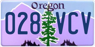 OR license plate 028VCV