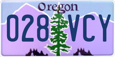 OR license plate 028VCY