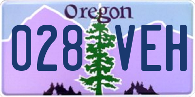 OR license plate 028VEH
