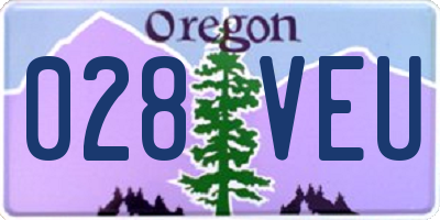 OR license plate 028VEU