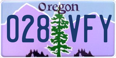 OR license plate 028VFY