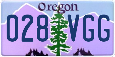 OR license plate 028VGG