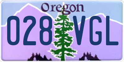 OR license plate 028VGL