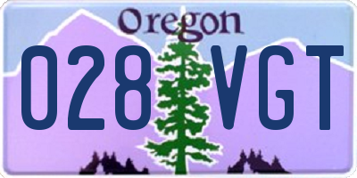 OR license plate 028VGT