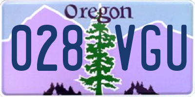 OR license plate 028VGU