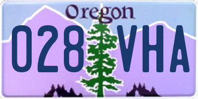 OR license plate 028VHA