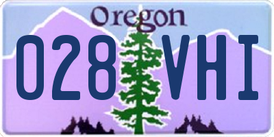 OR license plate 028VHI