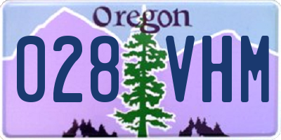 OR license plate 028VHM