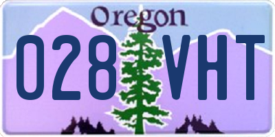OR license plate 028VHT