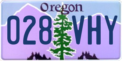 OR license plate 028VHY